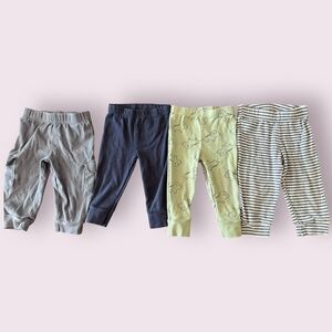 Baby Pants Bundle 4-Pack Size 9 Months Joggers Leggings